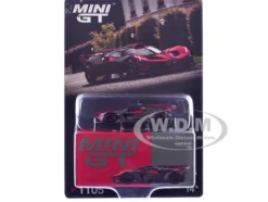 Bugatti Bolide Red and Carbon Fiber Limited Edition 1/64 Diecast Model Car by Mini GT