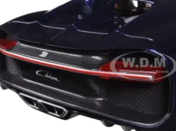 2016 Bugatti Chiron Blue 1/18 Diecast Model Car Bburago 11040