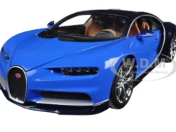 2016 Bugatti Chiron Blue 1/18 Diecast Model Car Bburago 11040