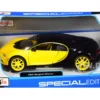 Bugatti Chiron Yellow Black 1/24 Diecast Model Car Maisto 31514