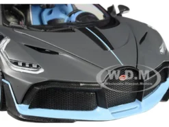 Bugatti Divo Matt Gray - Blue 1/18 New