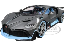 Bugatti Divo Matt Gray - Blue 1/18 New