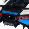 Bugatti Divo Satin White Metallic with Carbon and Blue Accents Special Edition 1/24 Diecast Model Car Maisto 31526w