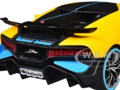 Bugatti Divo Yellow Metallic with Carbon and Blue Accents 