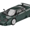 Bugatti EB110 GT Verde Scuro Dark Green Metallic Limited Edition 1/64 Diecast Model Car by Mini GT