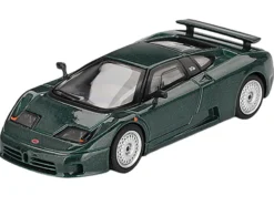 Bugatti EB110 GT Verde Scuro Dark Green Metallic Limited Edition 1/64 Diecast Model Car by Mini GT