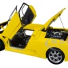 Bugatti EB110 SS Super Sport Giallo Bugatti Yellow Silver Wheels 1/18 Model Car Autoart 70918