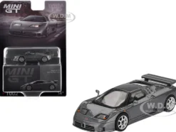 Bugatti EB110 Super Sport Grigio Scuro Dark Gray Metallic Limited Edition 1/64 Diecast Model Car by Mini GT