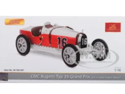 Bugatti T35 #16 National Color Project Grand Prix Monaco Limited Edition 800 pieces Worldwide 1/18 Diecast Model Car CMC 100 B007