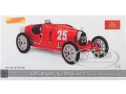 Bugatti T35 #25 National Colour Project Grand Prix Portugal Limited Edition 500 pieces Worldwide 1/18 Diecast Model Car CMC 100B009
