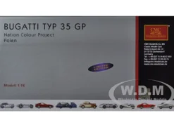 Bugatti T 35 TYPE 35 Grand Prix National Color Project Poland 1/18 Diecast Model Car CMC 100 B003