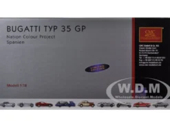 Bugatti T 35 TYPE 35 Grand Prix National Color Project Spain 1/18Diecast Model Car CMC 100 B016