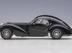 1938 Bugatti Type 57SC Atlantic Disc Wheels Black 1/43 Diecast Model Car Autoart 50946