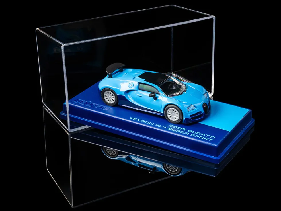 2005 Bugatti Veyron 16.4 Super Sport Blue "Collection" Series 1/64 Diecast Model Car by Majorette