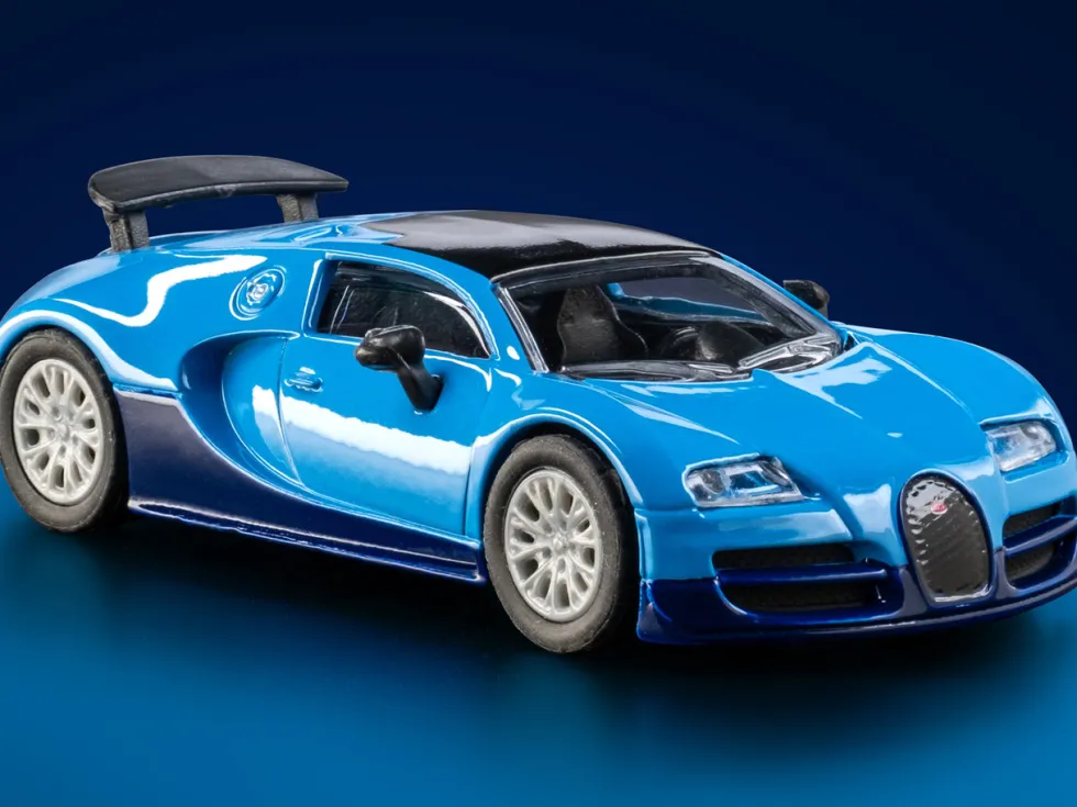 2005 Bugatti Veyron 16.4 Super Sport Blue "Collection" Series 1/64 Diecast Model Car by Majorette