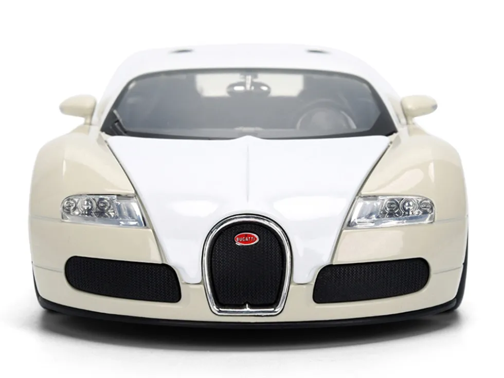 2011 Bugatti Veyron White and Tan "Furious 7" (2015) Movie "25 Years of Fast & Furious" Series 1/24 Diecast Model Car by Jada