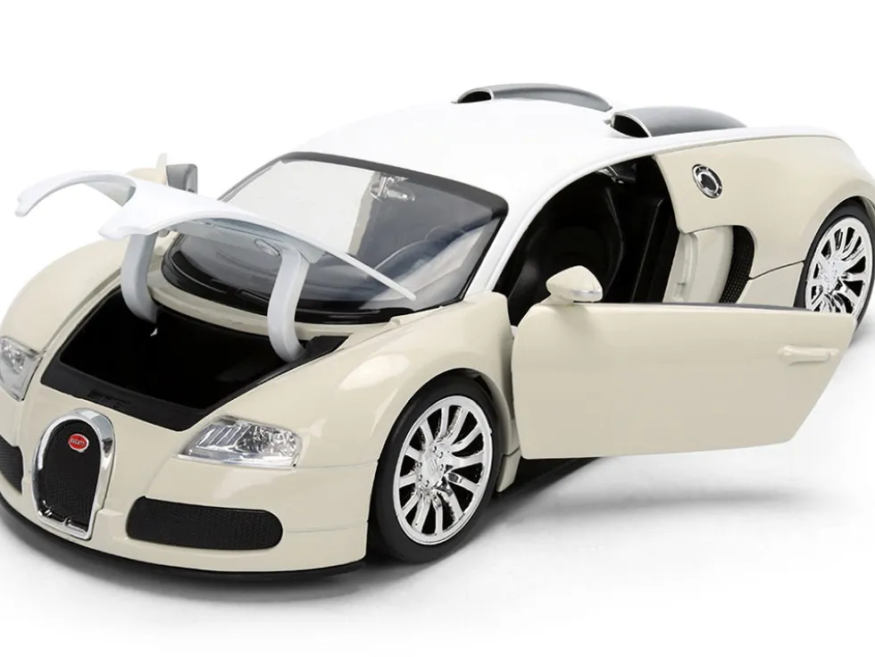 2011 Bugatti Veyron White and Tan "Furious 7" (2015) Movie "25 Years of Fast & Furious" Series 1/24 Diecast Model Car by Jada
