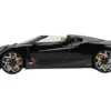 Bugatti W16 Mistral Black with Yellow Interior 1/18 Model Car by Top Speed