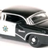 1955 Buick Century California Highway Patrol CHP Black 1/87 HO Scale Diecast Model Car Oxford Diecast 87BC55003