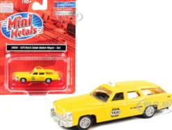 1974 Buick Estate Station Wagon Taxi Yellow 1/87 (HO) Scale Model Classic Metal Works 30656