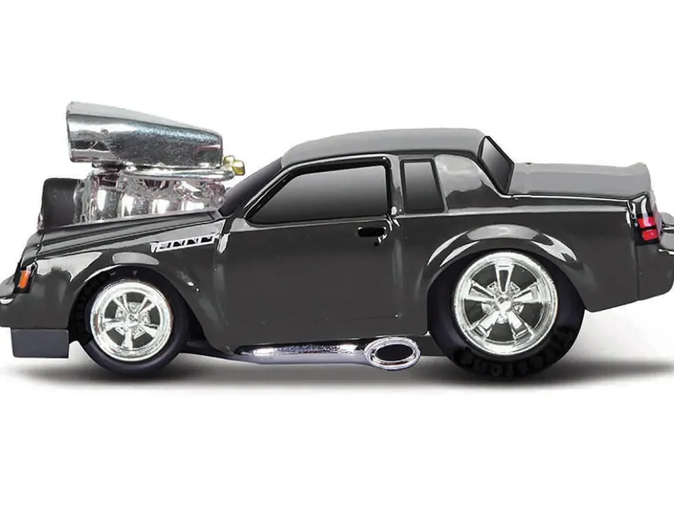 1987 Buick GNX Black Metallic 1/64 Diecast Model Car by Muscle Machines