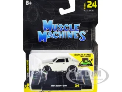 1987 Buick GNX Pearl White 1/64 Diecast Model Car Muscle Machines 15564