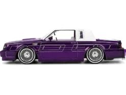 1987 Buick Grand National Candy Purple with Graphics and White Top and Interior 