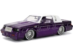 1987 Buick Grand National Candy Purple with Graphics and White Top and Interior 