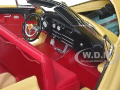 1949 Buick Roadmaster Convertible Charlie Babbitt's Yellow Red Interior Rain Man 1988 Movie 1/18 Diecast Model Car Greenlight 13616