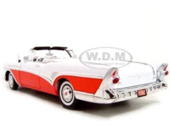 1957 Buick Roadmaster Convertible Red 1/18 Diecast Model Car Motormax 73152