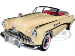 1949 Buick Roadmaster Cream 1/18 Diecast Model Car Motormax 73116