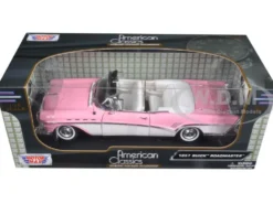 1957 Buick Roadmaster Pink 1/18 Diecast Model Car Motormax 73152