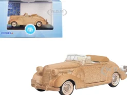 1936 Buick Special Convertible Coupe Beige Rusted Junkyard Project 1/87 HO Scale Diecast Model Car Oxford Diecast 87BS36006