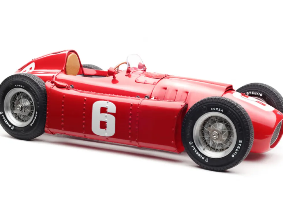 Bundle 2 Cars 1956 Ferrari D50 #20 Andre Pilette 6th Place Grand Prix Belgium Yellow 1955 Ferrari Lancia D50 #6 Alberto Ascari Winner Grand Prix Turin Italy Red Limited Edition 1000 pieces Worldwide 1/18 Diecast Model Cars CMC 184