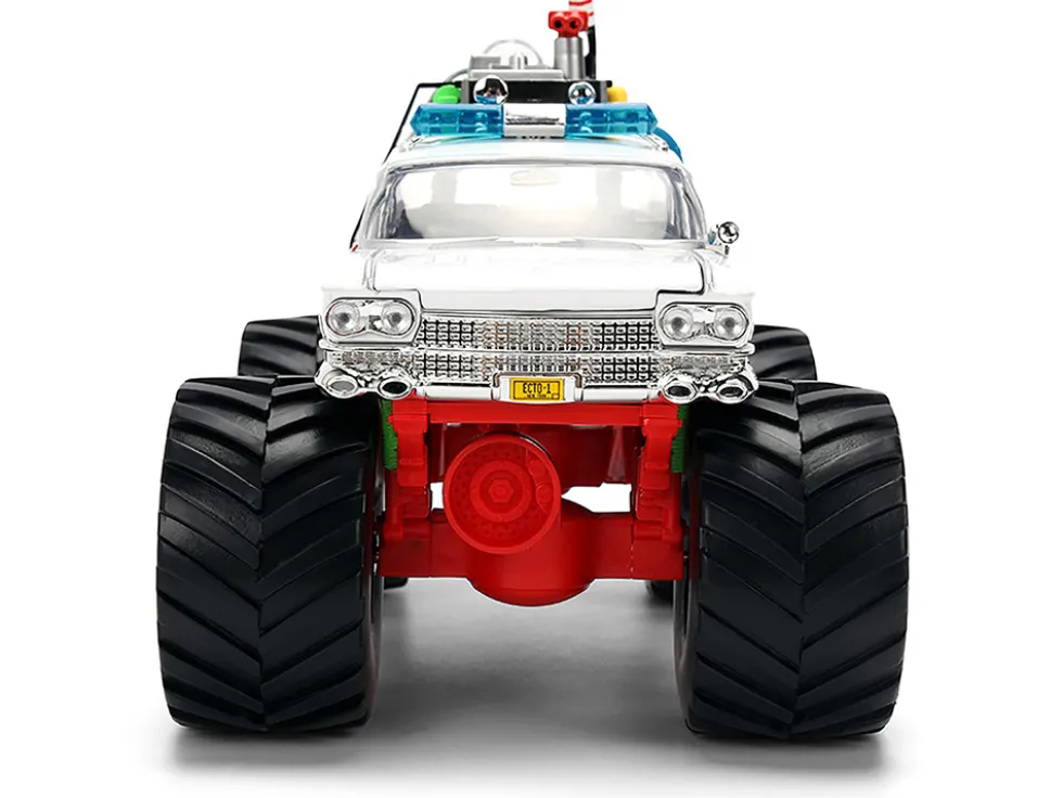 1959 Cadillac Ambulance Ecto-1 "Ghostbusters" (1984) Movie Monster Truck Version "Hollywood Rides" Series 1/24 Diecast Model Car by Jada