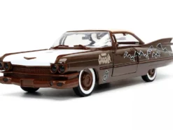 1959 Cadillac Coupe DeVille Brown White Graphics Count Chocula Diecast Figurine Hollywood Rides Series 1/24 Diecast Model Car Jada 32204