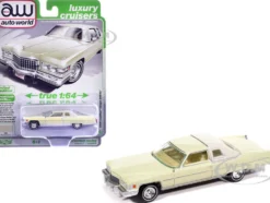 1976 Cadillac Coupe DeVille Phoenician Ivory "Luxury Cruisers" Series 1/64 Diecast Model Car by Auto World