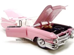 1959 Cadillac Eldorado Biarritz Pink 1/18 Diecast Model Car by Maisto 36813