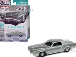 1967 Cadillac Eldorado Crystal Firemist Metallic with Green Interior "Luxury Cruisers" Series 1/64 Diecast Model Car by Auto World