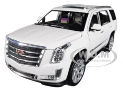 2017 Cadillac Escalade Sunroof White 1/24 1/27 Diecast Model Car Welly 24084