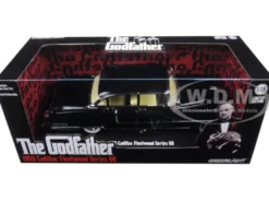 1955 Cadillac Fleetwood Series 60 Special Black The Godfather 1972 Movie 1/18 Diecast Model Car Greenlight 12949
