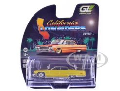 1971 Cadillac Sedan Deville Lowrider Gold Metallic with Black Top "California Lowriders" Series 7 1/64 Diecast Model Car by Greenlight