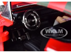 1958 Cadillac Series 62 Red Freddy Krueger Diecast Figure A Nightmare on Elm Street Movie 1/24 Diecast Model Car Jada 31102