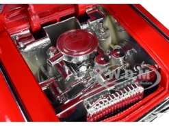 1958 Cadillac Series 62 Red Freddy Krueger Diecast Figure A Nightmare on Elm Street Movie 1/24 Diecast Model Car Jada 31102