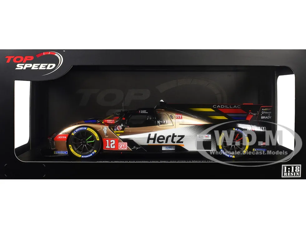 Cadillac V-Series.R #12 Alex Lynn - Norman Nato - Will Stevens "Cadillac Hertz Team Jota" FIA WEC "24 Hours of Le Mans" (2025) 1/18 Model Car by Top Speed