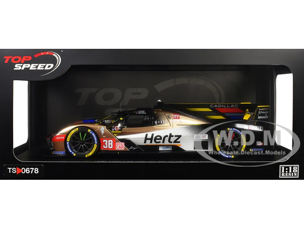 Cadillac V-Series.R #38 Earl Bamber - Sebastien Bourdais - Jenson Button "Cadillac Hertz Team Jota" FIA WEC "24 Hours of Le Mans" (2025) 1/18 Model Car by Top Speed
