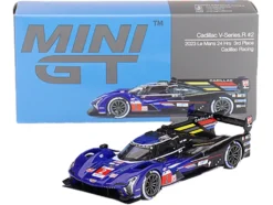 Cadillac V-Series.R #2 Earl Bamber - Alex Lynn - Richard Westbrook "Cadillac Racing" 3rd Place "24 Hours of Le Mans" (2023) Limited Edition to 5400 pieces Worldwide 1/64 Diecast Model Car by Mini GT
