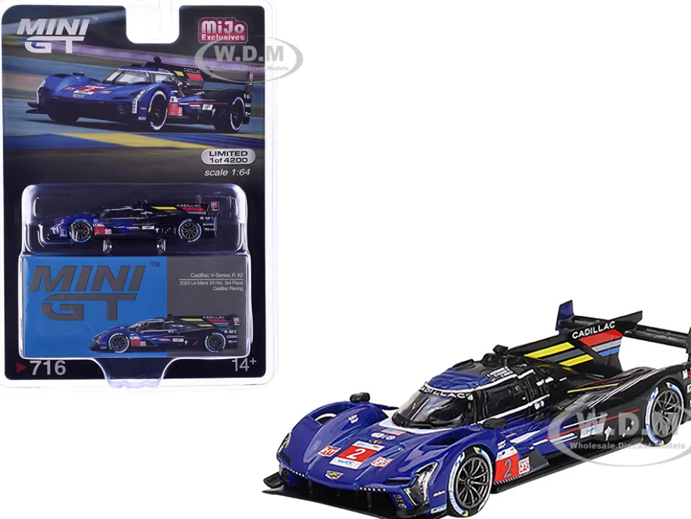 Cadillac V-Series.R #2 Earl Bamber - Alex Lynn - Richard Westbrook "Cadillac Racing" 3rd Place "24 Hours of Le Mans" (2023) Limited Edition to 5400 pieces Worldwide 1/64 Diecast Model Car by Mini GT