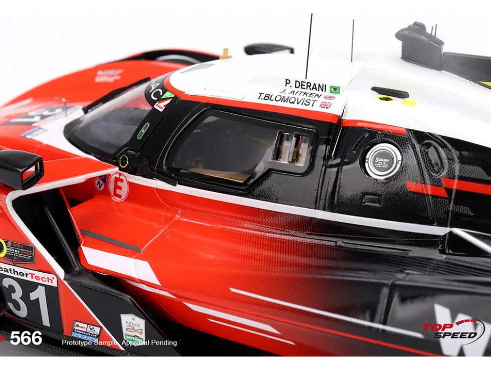 Cadillac V-Series.R #31 Jack Aitken - Tom Blomqvist - Pipo Derani "Whelen Cadillac Racing" 2nd Place IMSA "24 Hours of Daytona" (2024) 1/18 Model Car by Top Speed