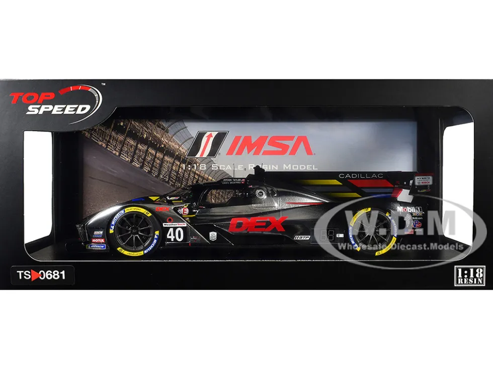Cadillac V-Series.R #40 Louis Deletraz - Kamui Kobayashi - Jordan Taylor "Cadillac Wayne Taylor Racing" IMSA "24 Hours of Daytona" (2025) 1/18 Model Car by Top Speed